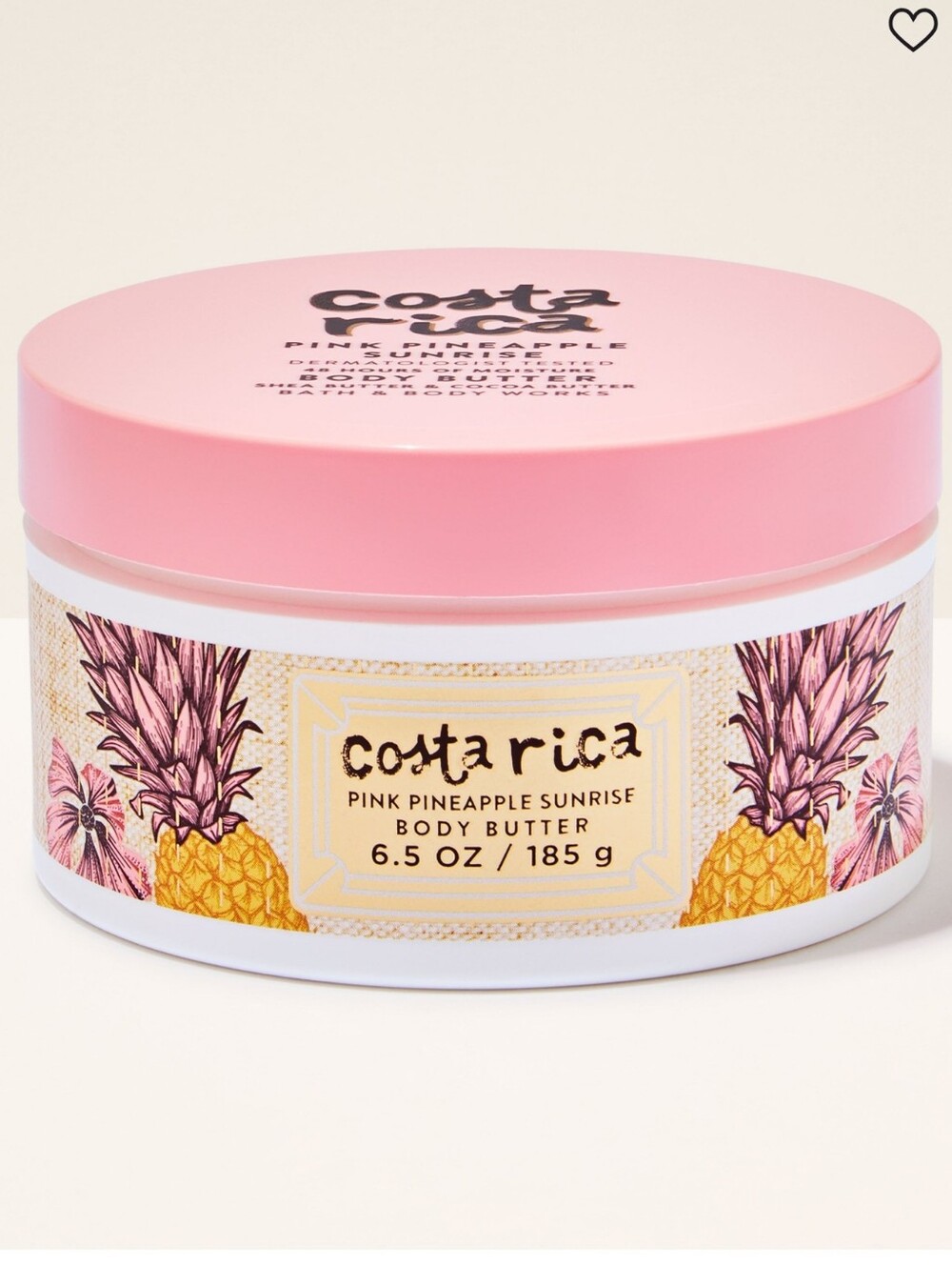 Bath & Body Works Costa Rica Pink Pineapple Sunrise Body Butter 6.5oz NEW RARE